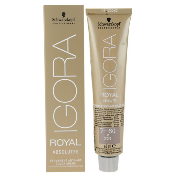 Schwarzkopf Professional IGORA Royal Absolutes hajfesték árnyalat 6-60 Dark Blonde Chocolate Natural 60 ml-Ár