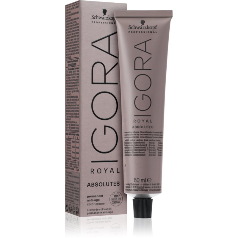 Schwarzkopf Professional IGORA Royal Absolutes hajfesték árnyalat 9-50 Extra Light Blonde Gold Natural 60 ml-Eredeti