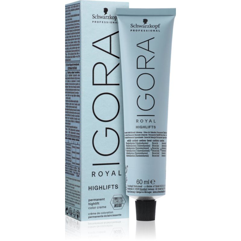 Schwarzkopf Professional IGORA Royal Highlifts tartós hajfesték árnyalat 12-2 Special Blonde Ash 60 ml-Eredeti