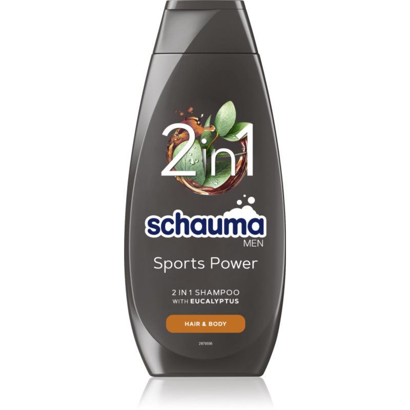 Schwarzkopf Schauma MEN tusfürdő gél és sampon 2 in 1 uraknak Sports Power 400 ml-Ár