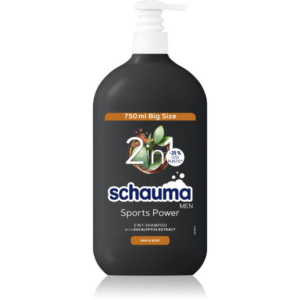 Schwarzkopf Schauma MEN tusfürdő gél és sampon 2 in 1 uraknak Sports Power 750 ml-Ár