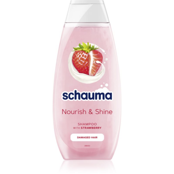 Schwarzkopf Schauma Nourish & Shine hajerősítő sampon a sérült hajra eper illattal 400 ml-Ár