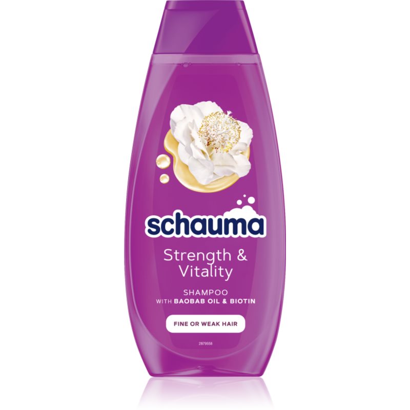 Schwarzkopf Schauma Strength & Vitality erősítő sampon finom és lesimuló hajra 400 ml-Ár