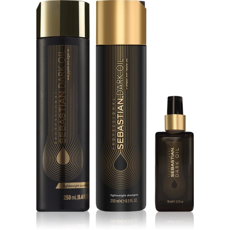 Sebastian Professional Dark Oil Set takarékos kiszerelés a hidratálásért és a fényért