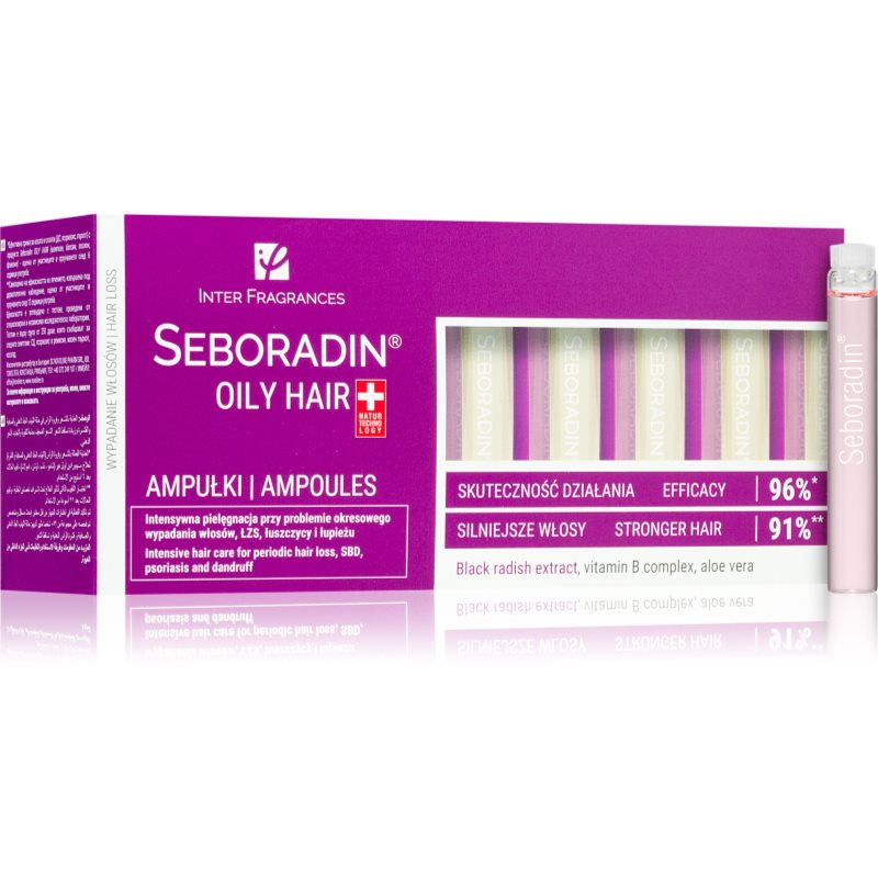 Seboradin Oily Hair ampulla korpásodás és hajhullás ellen 14x5