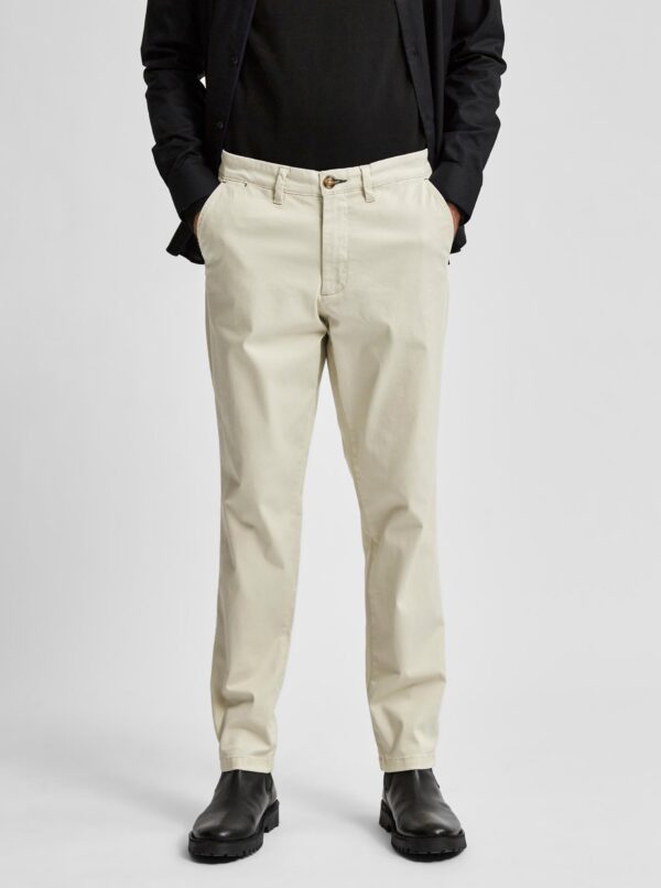 Selected Homme Miles Cream Chino Pants - Men