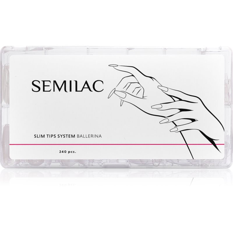 Semilac Accessories Slim Tips körömmatrica elnyújtott hatású 240 db-ár
