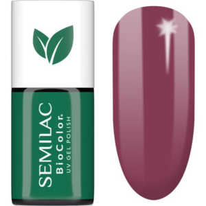 Semilac UV Hybrid BioColor gél körömlakk UV / LED-es lámpákhoz árnyalat 718 Natural Cyclamen 7 ml-ár