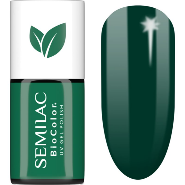 Semilac UV Hybrid BioColor gél körömlakk UV / LED-es lámpákhoz árnyalat 731 Bottle Green 7 ml-ár