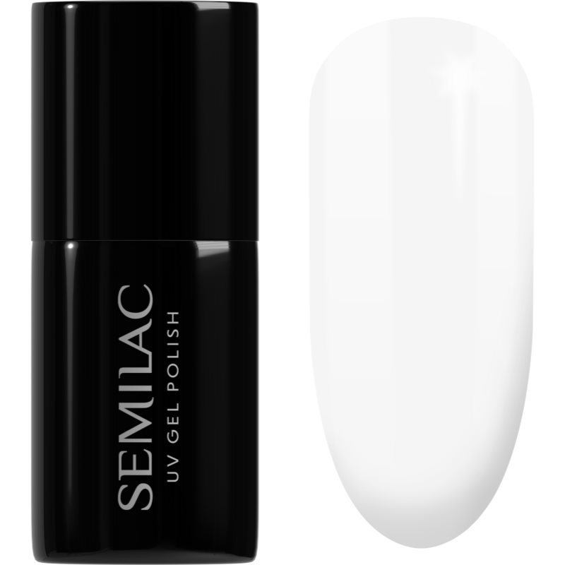 Semilac UV Hybrid Black & White géles körömlakk árnyalat 001 Strong White 7 ml-Eredeti
