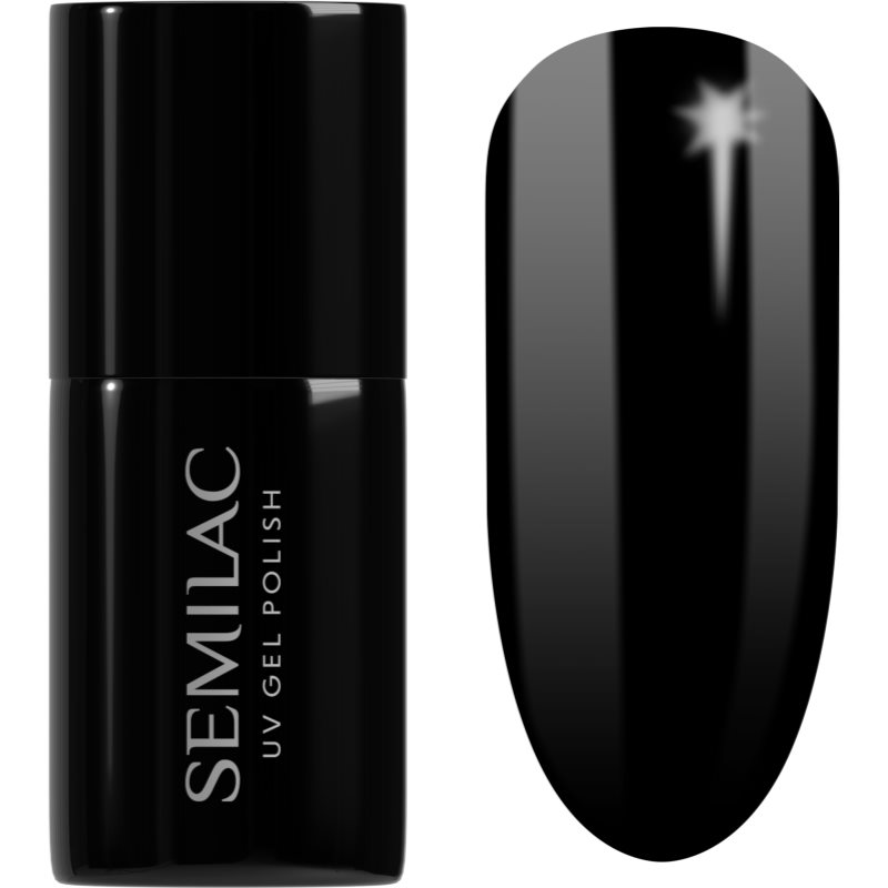 Semilac UV Hybrid Black & White géles körömlakk árnyalat 031 Black Diamond 7 ml-Eredeti