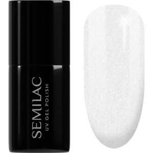 Semilac UV Hybrid Black & White géles körömlakk árnyalat 091 Glitter Milk 7 ml-Ár