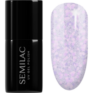 Semilac UV Hybrid Crushed_ICE gél körömlakk UV / LED-es lámpákhoz árnyalat 492 Icy Lavender Bliss 7 ml-ár