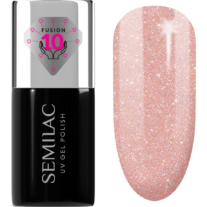 Semilac UV Hybrid Extend Care 5in1 géles körömlakk tápláló hatással árnyalat 804 Glitter Soft Beige 7 ml-Ár