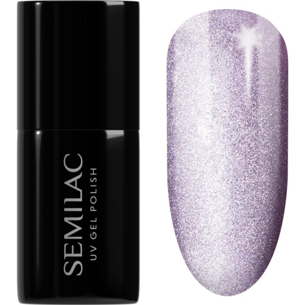 Semilac UV Hybrid Gloss GALA gél körömlakk UV / LED-es lámpákhoz árnyalat 664 Lilac Gloss 7 ml-ár