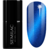 Semilac UV Hybrid Silk Effect gél körömlakk UV / LED-es lámpákhoz árnyalat 466 Blue Silk Pyjamas 7 ml-ár