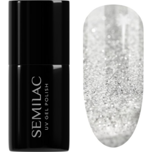 Semilac UV Hybrid Winter Collection gél körömlakk UV / LED-es lámpákhoz árnyalat 605 White Flash 7 ml-ár