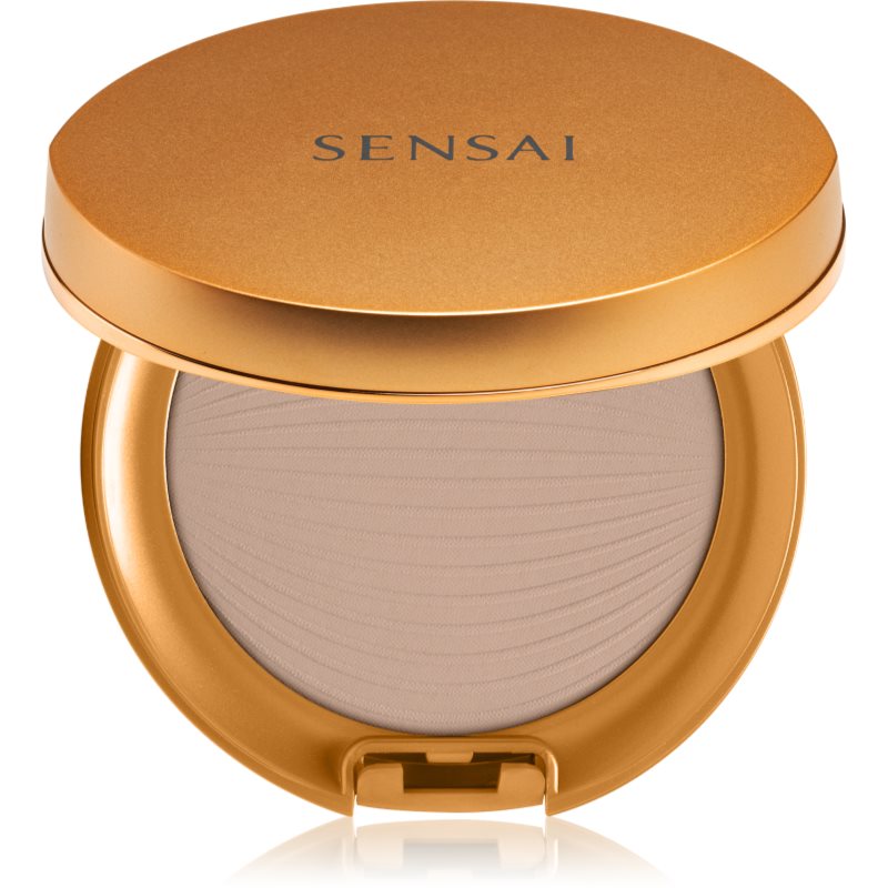 Sensai Silky Bronze Natural Veil Compact kompakt púderes alapozó az élénk és kisimított arcbőrért árnyalat SC03 Medium 8