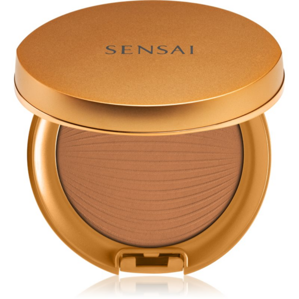 Sensai Silky Bronze Natural Veil Compact kompakt púderes alapozó az élénk és kisimított arcbőrért árnyalat SC04 Dark 8