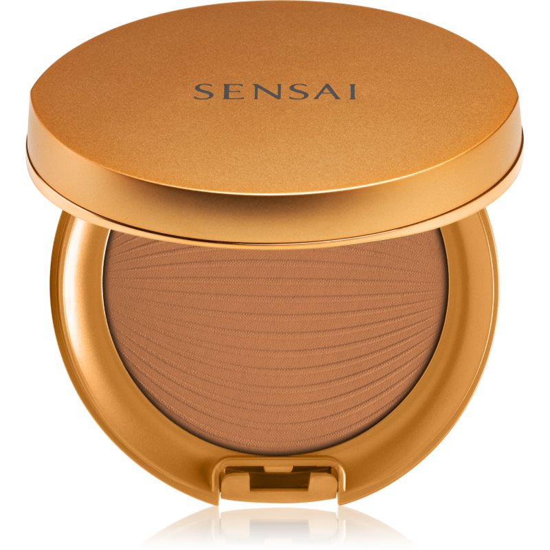 Sensai Silky Bronze Natural Veil Compact kompakt púderes alapozó az élénk és kisimított arcbőrért árnyalat SC04 Dark 8