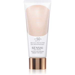 Sensai Silky Bronze védőkrém az egész arcra a káros napsugarak ellen SPF 50+ 50 ml-Ár