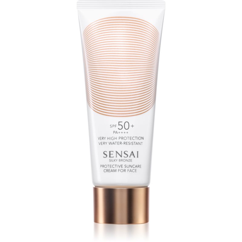Sensai Silky Bronze védőkrém az egész arcra a káros napsugarak ellen SPF 50+ 50 ml-Ár