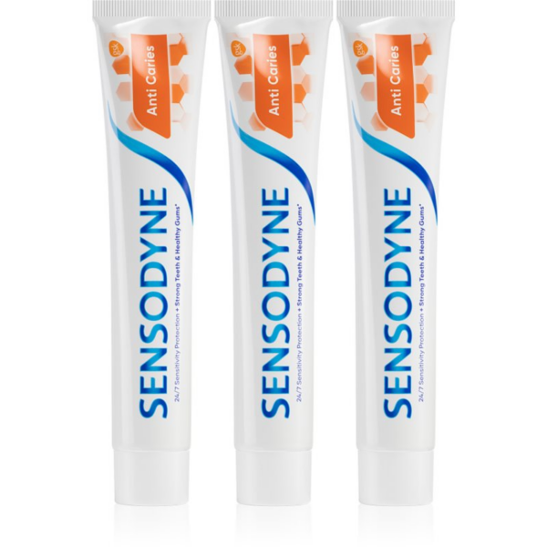 Sensodyne Anti Caries Anti Carries fogkrém fogszuvasodás ellen 3x75 ml-Ár