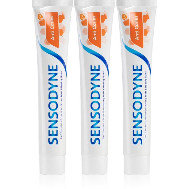 Sensodyne Anti Caries Anti Carries fogkrém fogszuvasodás ellen 3x75 ml-Ár