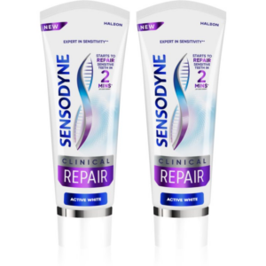 Sensodyne Clinical Repair Active White fogkrém 2x75 ml-Ár