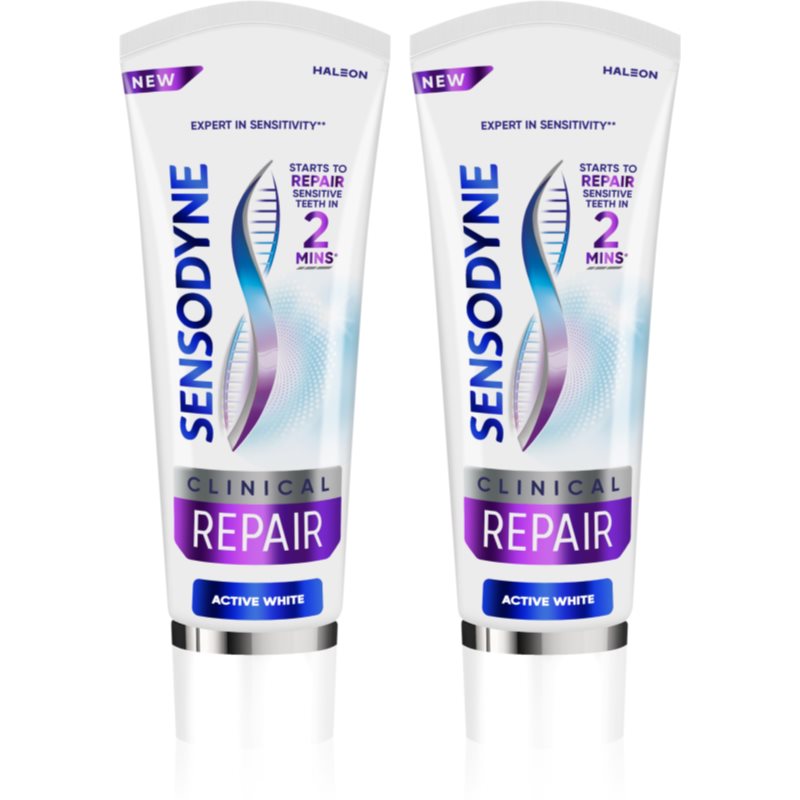 Sensodyne Clinical Repair Active White fogkrém 2x75 ml-Ár