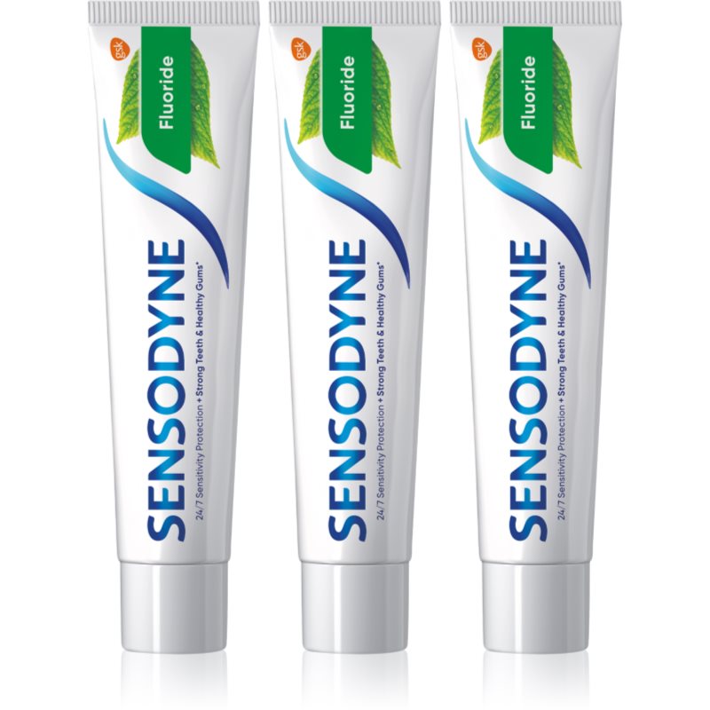 Sensodyne Fluoride fogkrém érzékeny fogakra 3x75 ml-Eredeti