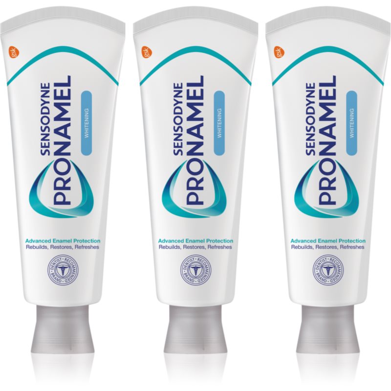 Sensodyne Pronamel Whitening fehérítő fogkrém érzékeny fogakra 3x75 ml-Ár
