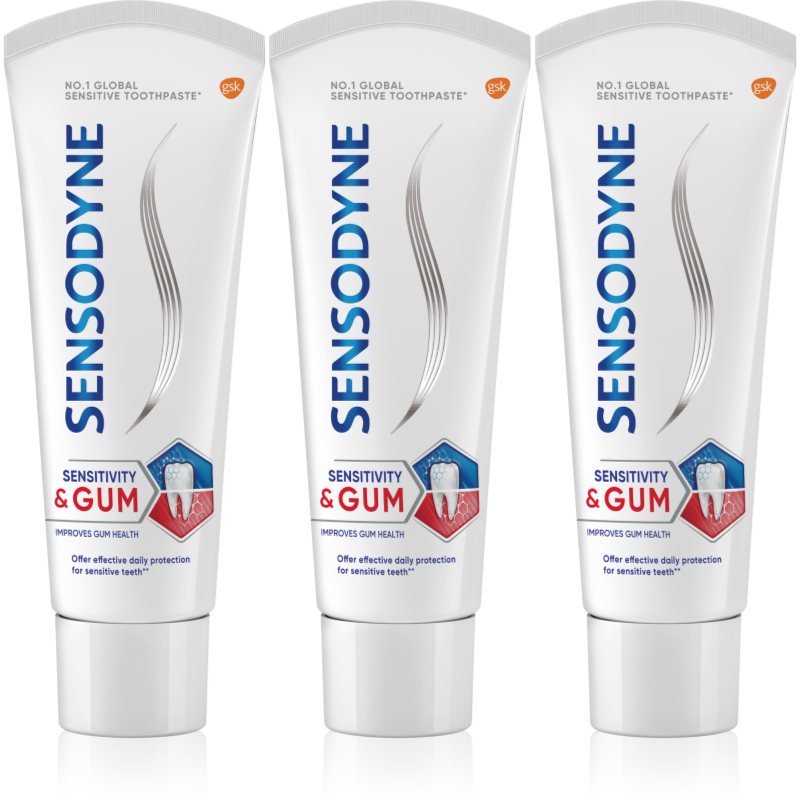 Sensodyne Sensitivity & Gum fogkrém érzékeny fogakra Mint 3x75 ml-Eredeti