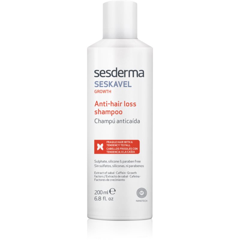 Sesderma Seskavel Growth stimuláló sampon hajhullás ellen 200 ml-Eredeti