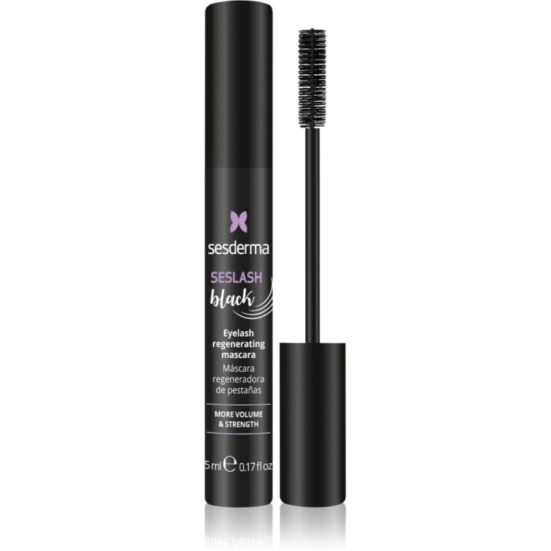 Sesderma Seslash szempillaspirál a szempilla hosszabbításáért és regenerálódásáért keratinnal árnyalat black 5 ml-Ár