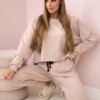 Set 2-piece sweatshirt + pants beige