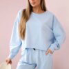 Set 2-piece sweatshirt + trousers blue