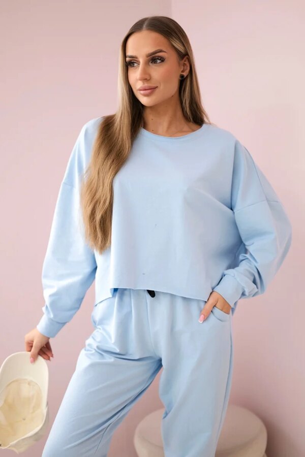 Set 2-piece sweatshirt + trousers blue