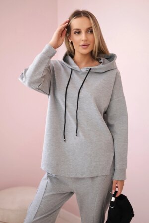 Set Punto Milano winter hoodie + pants gray