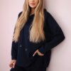 Set Punto Milano winter hoodie + pants navy blue