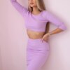 Set of blouses with a purple skirt
