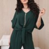 Set of blouses with trousers dark green