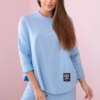 Set of cotton sweatshirt pants in blue