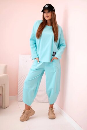 Set of new punto mint sweatshirt pants
