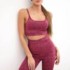Set of sports top + leggings pink