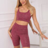 Set of sports top + leggings pink