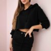 Set of sweatshirt with black skirt