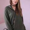 Set of sweatshirt with long khaki side