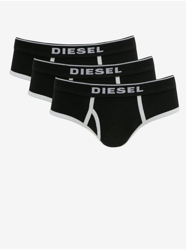 Set of three black women's panties Diesel - Women's