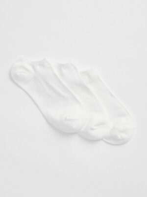 Set of three white women's ankle socks GAP